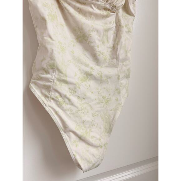 Frankies Biknis Fawn Ruffle One Piece Swimsuit XS Beach Summer Bella Hadid - Picture 6 of 7